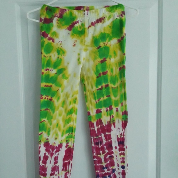 GIRL'S HAND-DYED COTTON LEGGINGS - Picture 2 of 8